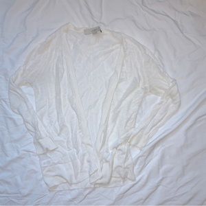 LOFT lightweight white cardigan